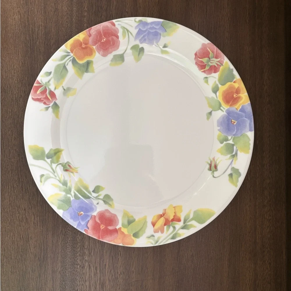Corelle Yellow and Purple Summer Blush Plates | spring, bridal, baby showers